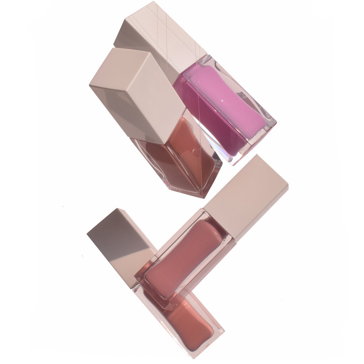 20 colors liquid blush MATTE &SHIMMER finished  clear tube with white cap.