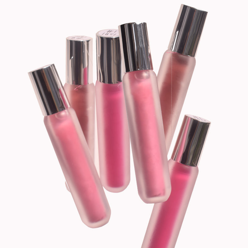 20 color liquid blush fill in semi-transparent tube , private label MOQ 50pcs to start  matte and shimmer finished