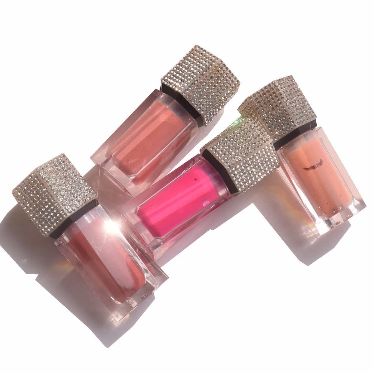glitter cap tube fill with liquid blush 20 colors choose factory directly suppliy