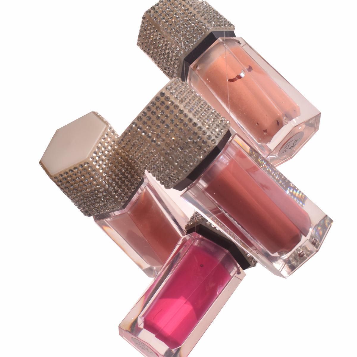 glitter cap tube fill with liquid blush 20 colors choose factory directly suppliy