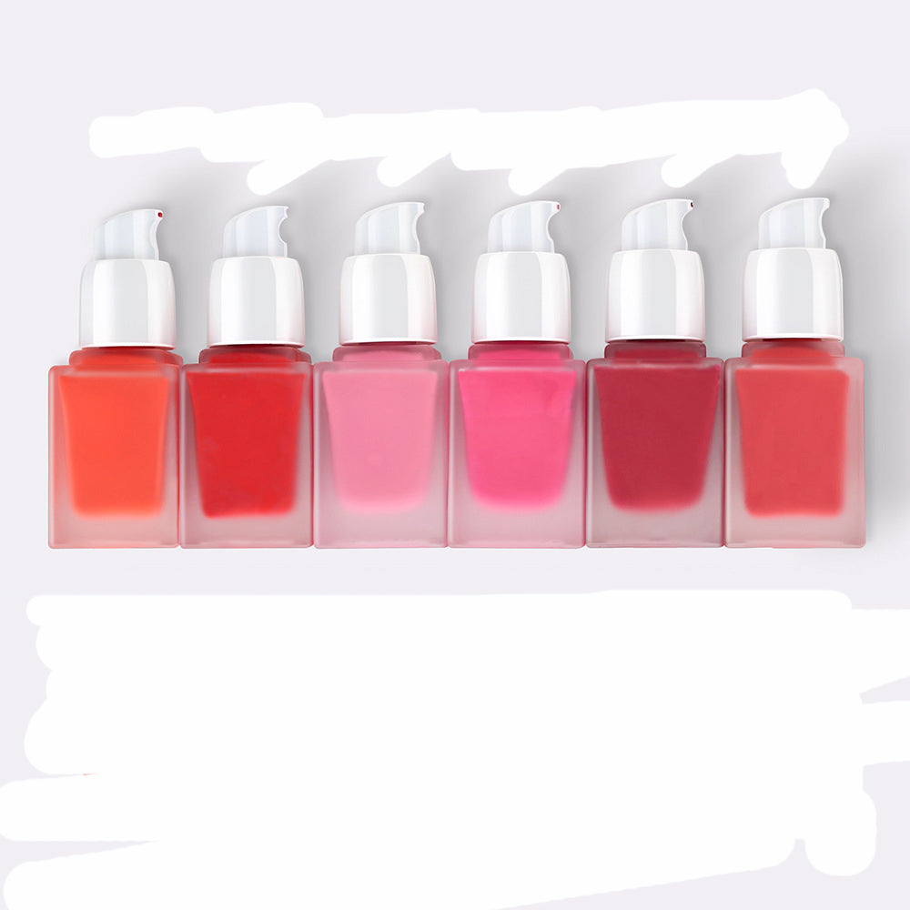 glass bottle  15ml liquid blush 20 color choice factory directly  supply face makeup blusher