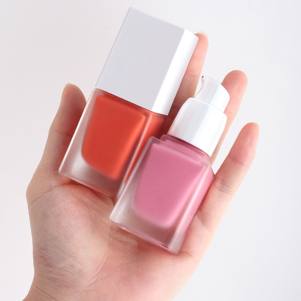 glass bottle  15ml liquid blush 20 color choice factory directly  supply face makeup blusher