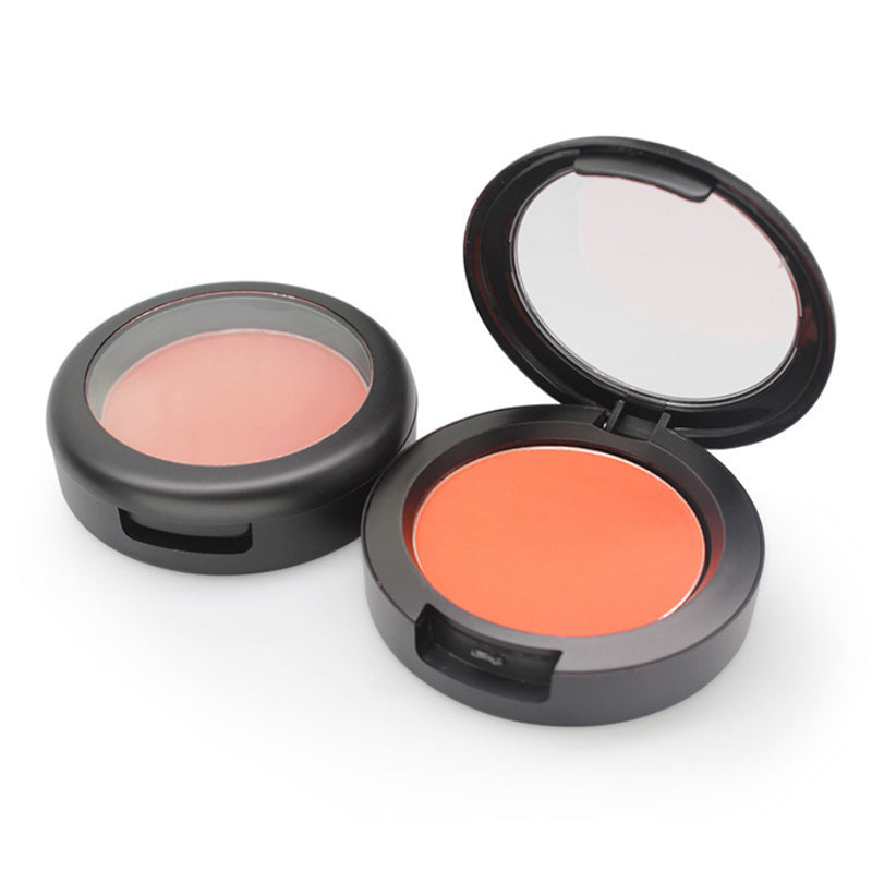 BLS05 5 colors pressed single blush matte finished , accept your logo print