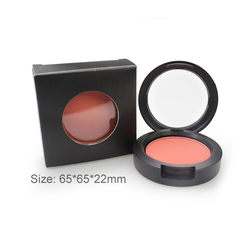 BLS05 5 colors pressed single blush matte finished , accept your logo print
