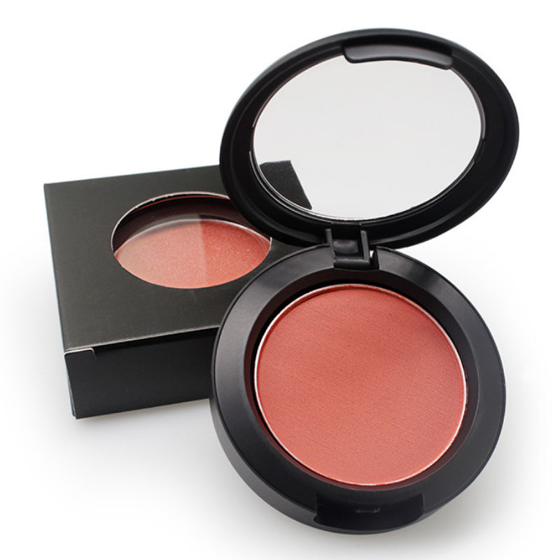 BLS05 5 colors pressed single blush matte finished , accept your logo print