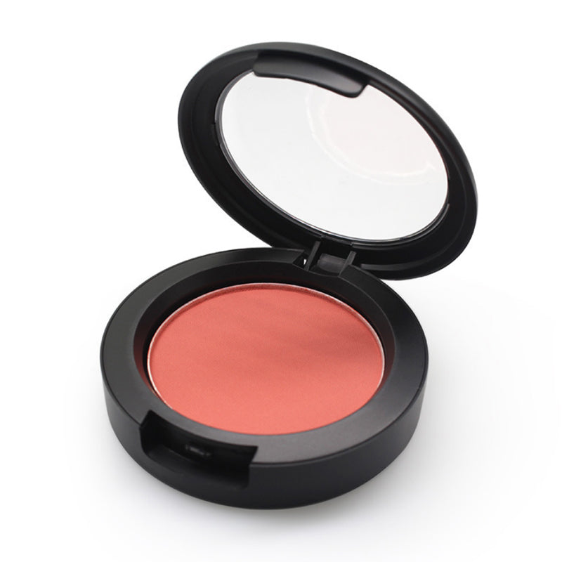 BLS05 5 colors pressed single blush matte finished , accept your logo print