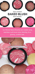 BLS08 MOQ50pcs 12 color choice baked pressed blush single blusher factory directly supply