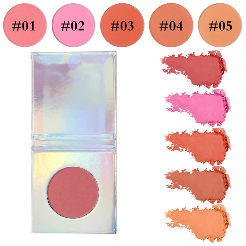 BLS09 MOQ 50pcs matte pressed blush 5 color face makeup blusher factory directly supply
