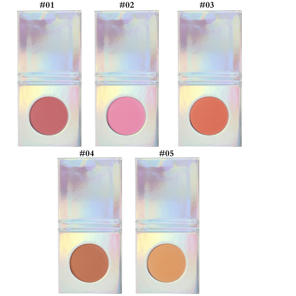 BLS09 MOQ 50pcs matte pressed blush 5 color face makeup blusher factory directly supply