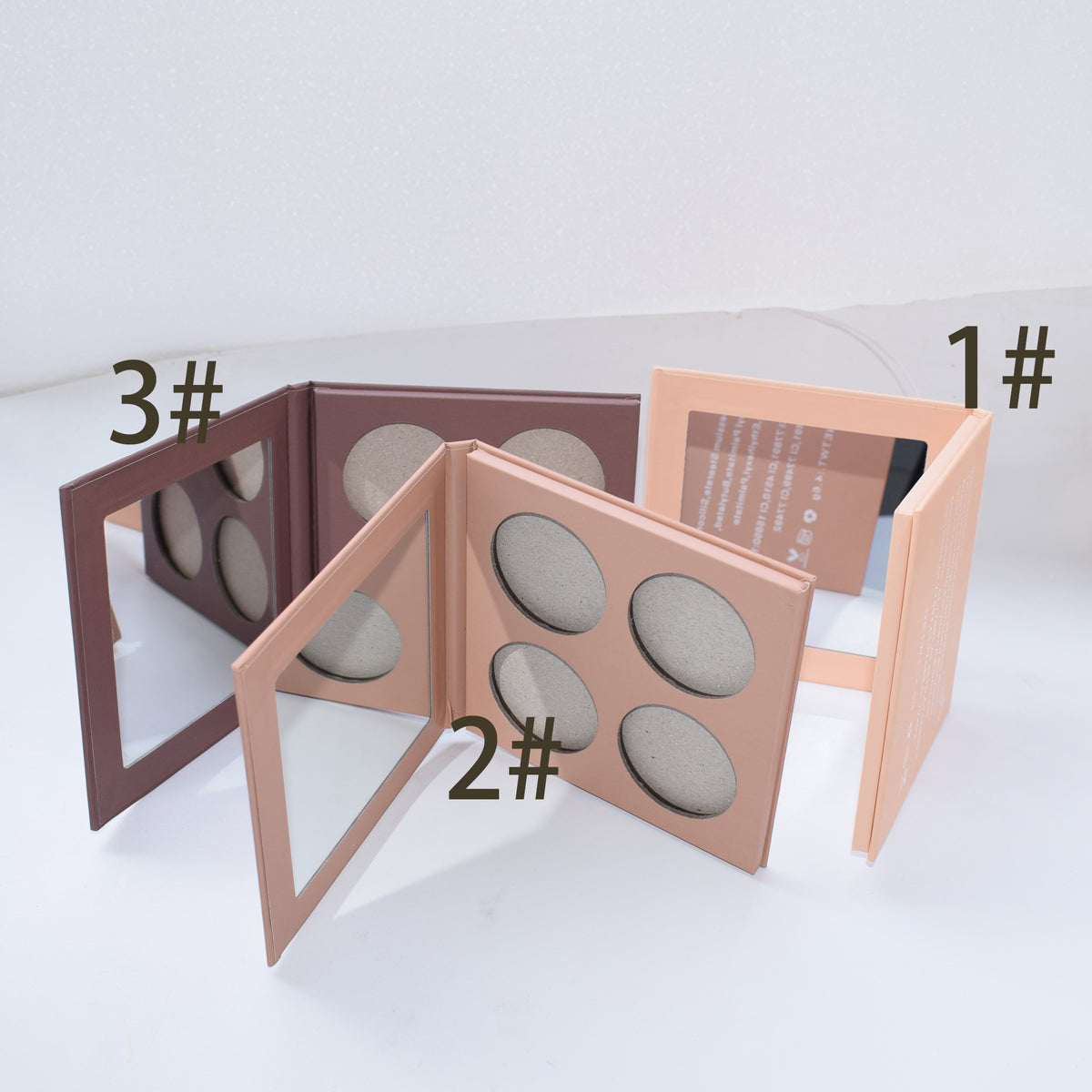 BLS10 MOQ 50pcs palette for 3 hole ,4 hole,6 hole,9 hole mixture color blush DIY palette factory directly supply