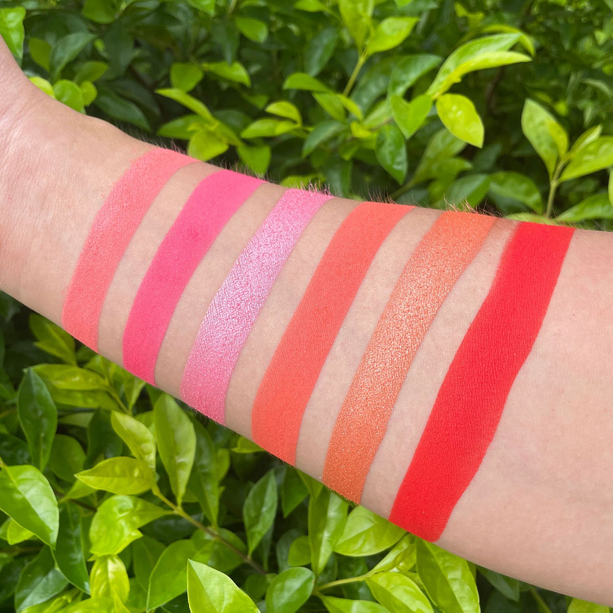BLS11 MOQ 50pcs single pressed blush hell-colored outer case face makeup blusher 6 colors