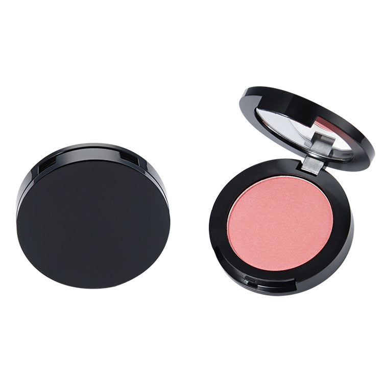 BLS16 MOQ50pcs 18pcs matte shimmer single blush case black case with mirror private label  accept
