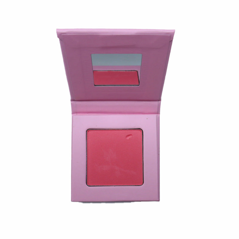 BLS18 MOQ 50pcs 14 colors pressed blush square & round in paper pack case factory directly sell