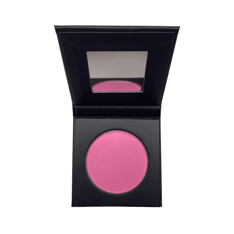 BLS18 MOQ 50pcs 14 colors pressed blush square & round in paper pack case factory directly sell