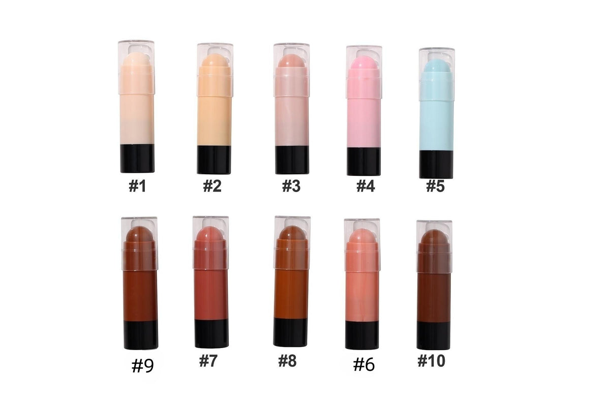 BLS22  MOQ50pcs 10 color broze blush stick cream blusher factory directly supply