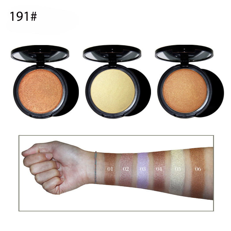 HLR01  6 color MOQ 50pcs pressed powder highlighter makeup single color