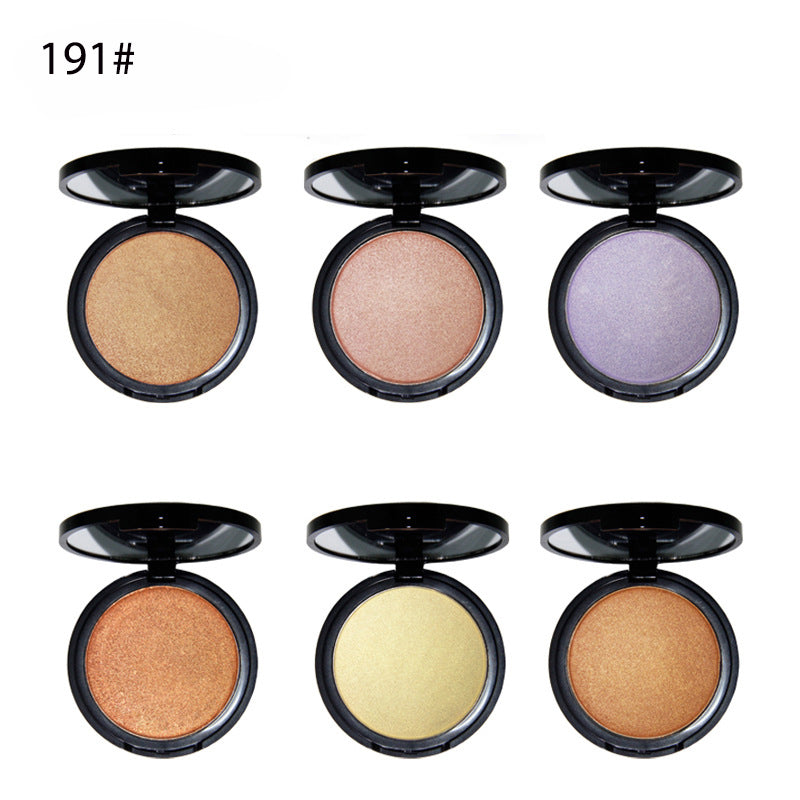 HLR01  6 color MOQ 50pcs pressed powder highlighter makeup single color