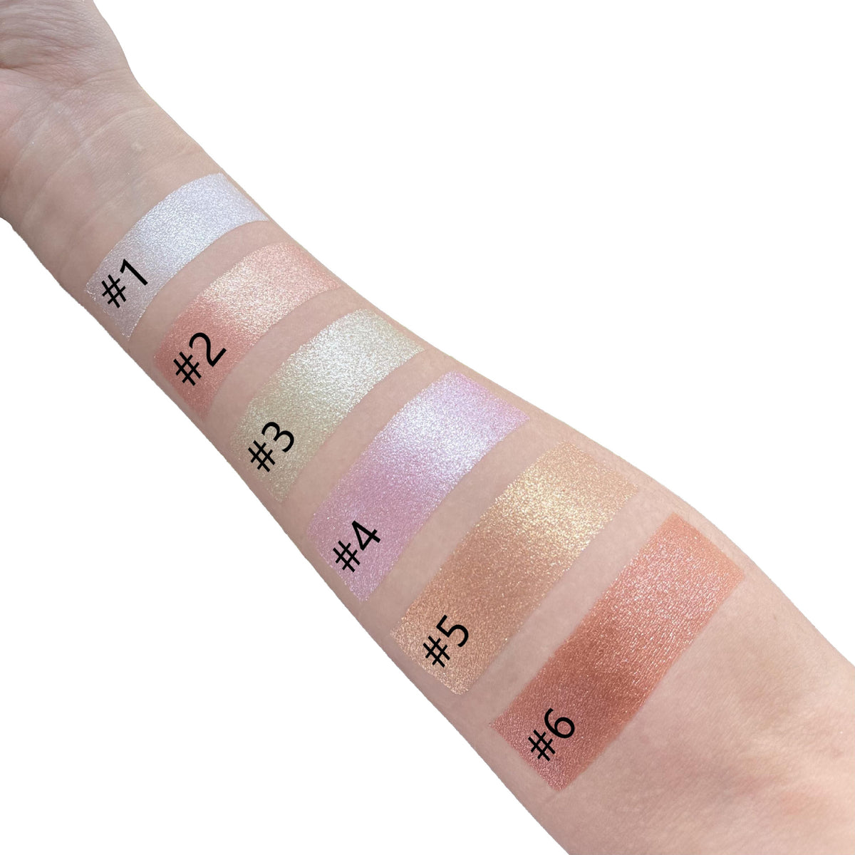 HLR03 6 colors single highlight face makeup glitter pressed powder highlighter