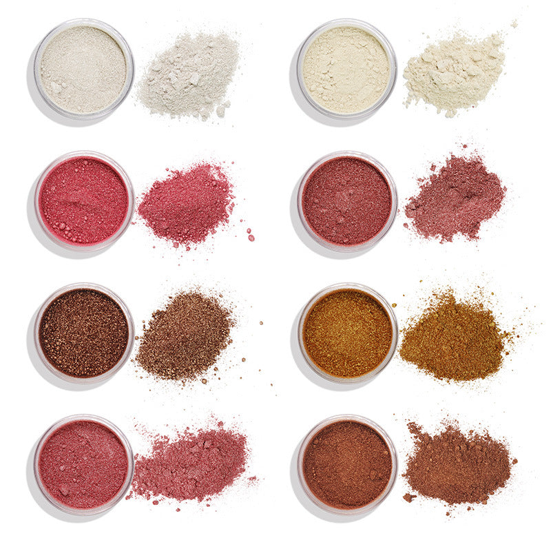 HLR04  8 color loose powder glitter shimmer highlight makeup  for face