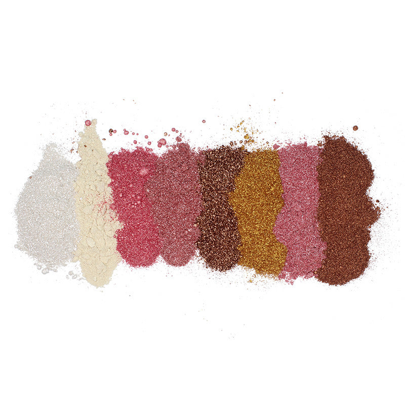 HLR04  8 color loose powder glitter shimmer highlight makeup  for face