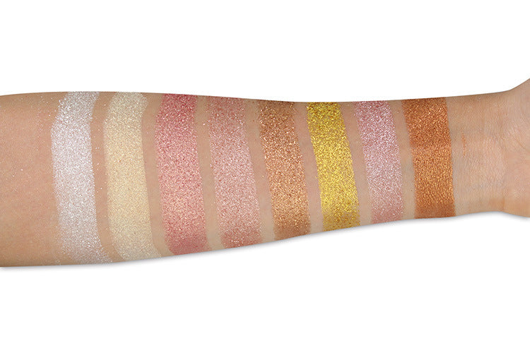 HLR04  8 color loose powder glitter shimmer highlight makeup  for face