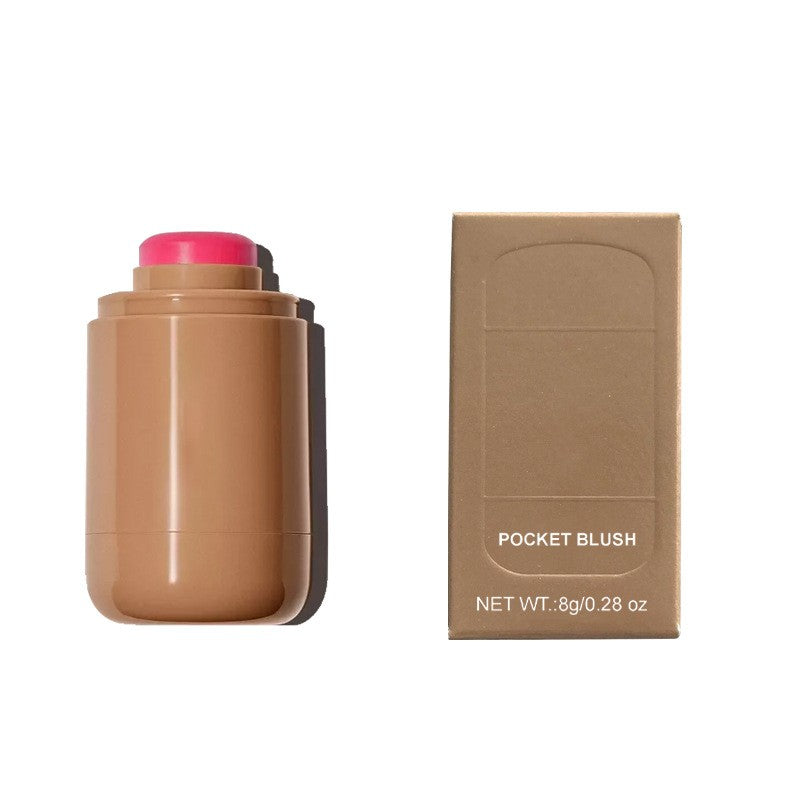 BLS31 MOQ 50pcs pocket blush stick 6 colors cream blusher factory directly supply