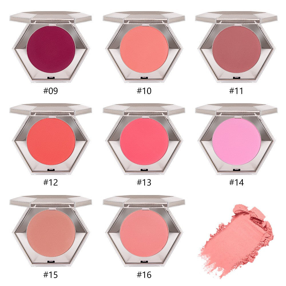 BLS27 MOQ 50pcs  8 color pressed powder octagon with mirror case factory directly supply