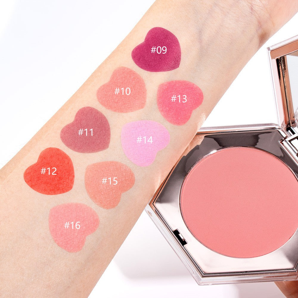 BLS27 MOQ 50pcs  8 color pressed powder octagon with mirror case factory directly supply